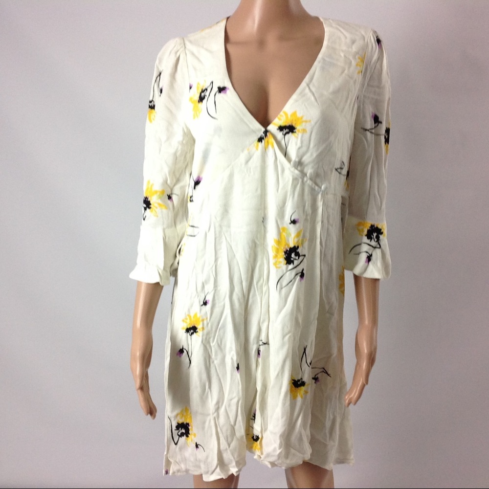 Free People Floral Wrap Dress Time On My Side